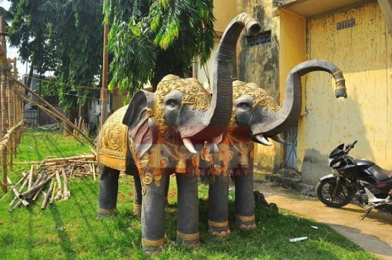 Central Road Yuva Sangstha gears up for Durga puja, budget 28 lakhs
