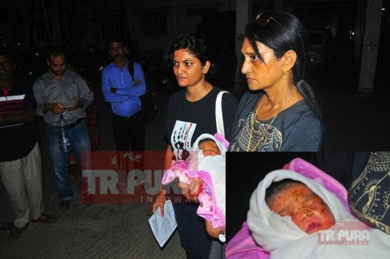 New born baby girl recovered with severe injuries due to ants' attack 