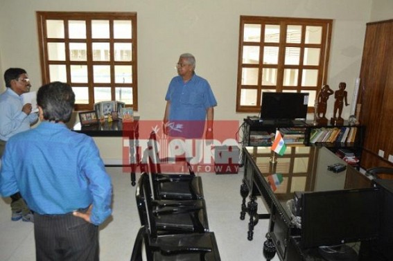Governor visits new Raj Bhavan ; inauguration tomorrow 