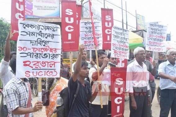 Bharat Bandh : Tripura Left Parties back Congress's 12 hrs strike on fuel price hike, Biplabâ€™s BJP Govt issued Stern warning to State Govt employees