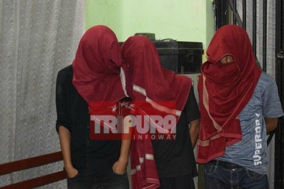 West Agartala Police nabbed 3 drug smugglers  