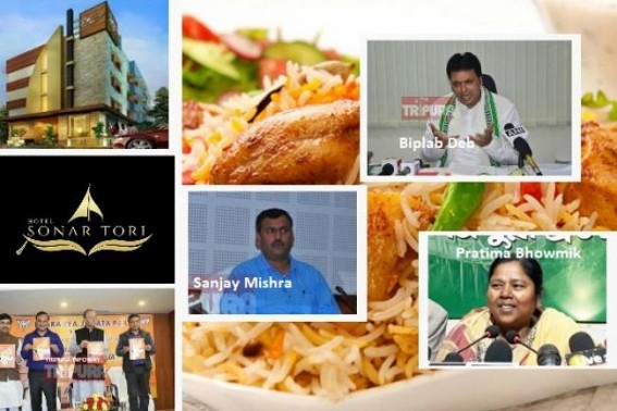 Biplab Govt denies NOC,caused Sonar Tori shutdown after Hotel stopped supplying â€˜Night Biriyaniâ€™ due to unpaid Bills since 11 months: Pratimaâ€™s Decâ€™2018 Bâ€™day Bash to BJPâ€™s various parties caused over Rs 90 Lakhs unpaid Bills, massive losses