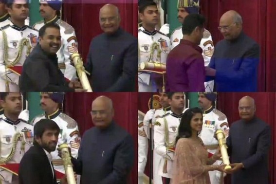 President gives away 55 Padma awards President gives away 55 Padma awards