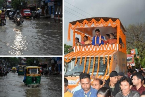 â€˜Kamal Chaap Double Engineâ€™ JUMLA resulting in Agartala cityâ€™s  Water loggingâ€™, Where is Biplab Debâ€™s promise on â€˜No Water-logging from 2019 in Agartalaâ€™?