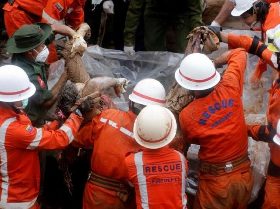 Toll in Myanmar landslide reaches 51