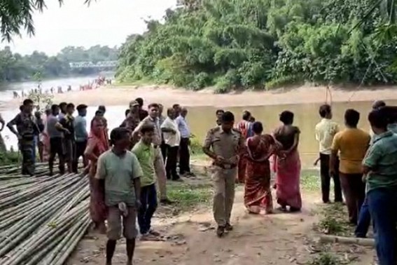 12 yrs girl going mission at Gomati river