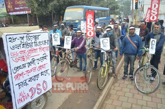 All India DSO Organised Cycle rally at the Heart of the city