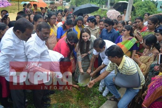 BJP held plantation drive in Agartala