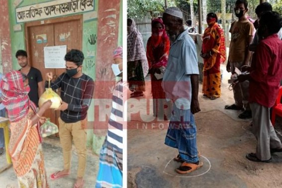 Citizens Collective Against COVID19 distributed relief materials at Melaghar 