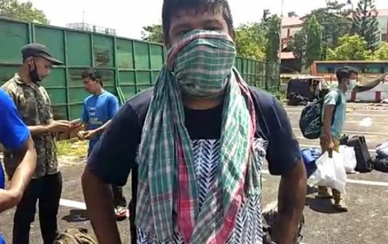 Tripura's stranded people suffered in Guwahati during journey 