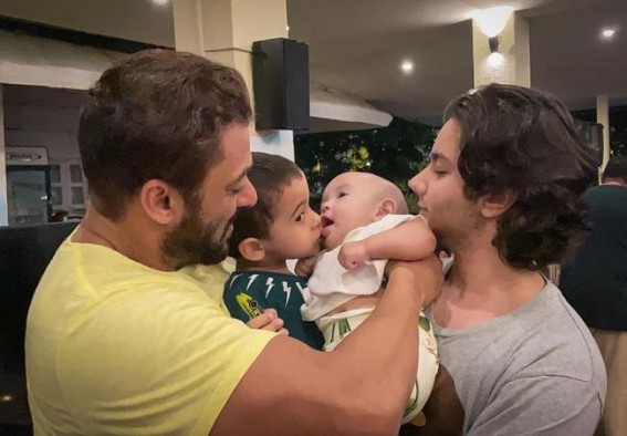 Salman posts a pic with nephews and niece