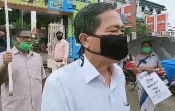 'People dying in COVID and Starvation both in Tripura but Opposition, Media are suppressed with Severe Attacks and Tricks' : Jiten Choudhury 