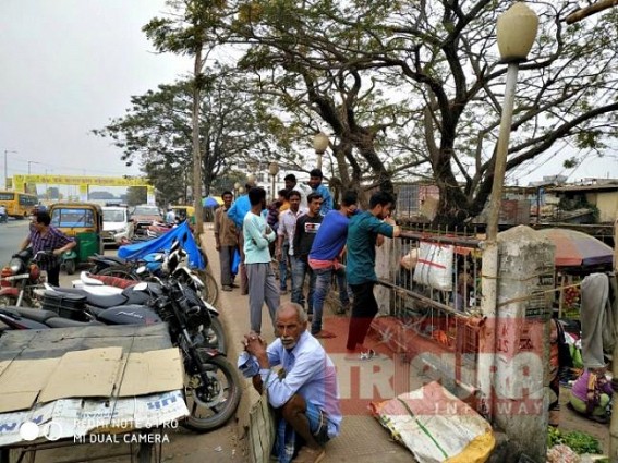 Work-Crisis hits working class in Agartala town 