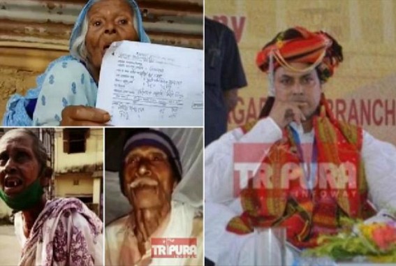 Tripura burning, People dying,'NERO' slashed thousands of 80yrs+ olds Social Pensions,Old Age pensions,  lack of Oxygen, Free Dialysis stopped but heartless Biplab celebrates B'day with Lakhs of taxpayers money in Lavish Style