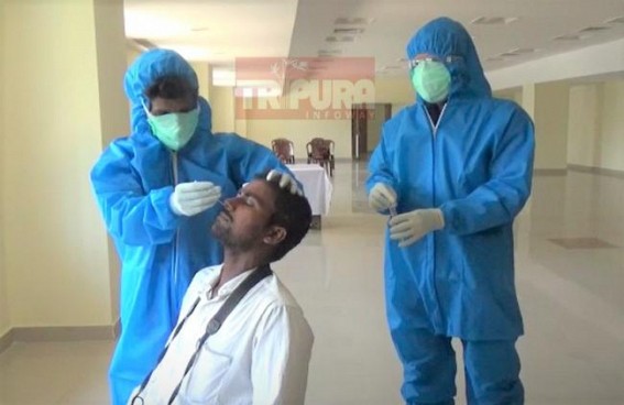 COVID-19 : Tripura Health Dept collected samples of journalists