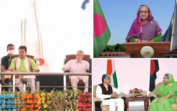 Ribbon-Cuttings of Previous Govt's Projects and accusing Previous Govt for 'No Development' trend has resulted in Embarrassment for Biplab Deb Govt as B'desh PM Credits Maitri Bridge as former CM Manik Sarkar's innovation since 2010 under UPA Govt