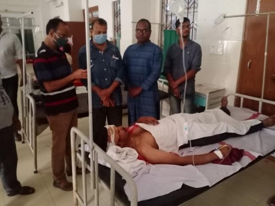 CPI-M North Tripura district secretary met Injured Journalist 