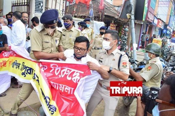 CPI-M Slammed Biplab Deb Govt for Arresting Party Activists from Peaceful Protest : Police Says, 'Section 144's Violation' 