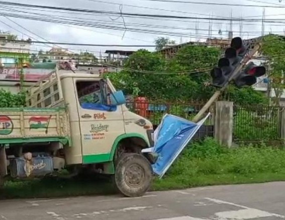 Reckless Driving : Road Accident at Gorkhabasti area, Agartala