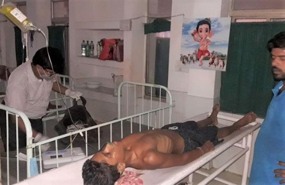 Belonia : 15 years old boy was Critically injured after lightning struck him, hospitalized