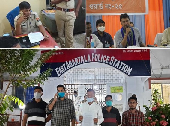 On-Duty Police Official Refused to Lodge Complaint against CM Biplab Deb over Unlawful Gathering amid Section 144 : East PS Police Officer escaped denying to Lodge Complaint
