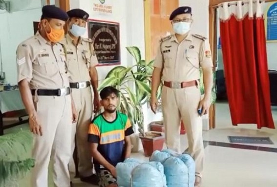 Vehicle loaded with cannabis seized by police at Belonia