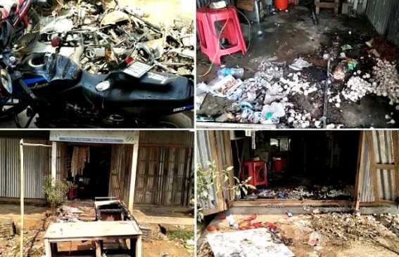 BJP's Sushashan : BJP's massive attacks in Bishalgarh generated panic among locals : Counter-Attack by locals : TSR, CRPF deployed to control the Situation