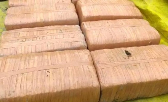 Two Ganja Loaded Trucks were Seized by Churaibari Police