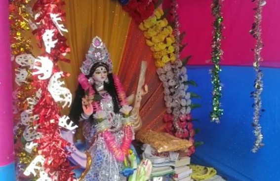 Sunrise Club (Charilam) celebrated Saraswati Puja