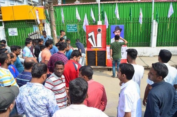 Tribute paid to Freedom Fighters Bhagat Singh, Shivaram Rajguru and Sukhdev Thapar by Leftist Organizations in Tripura