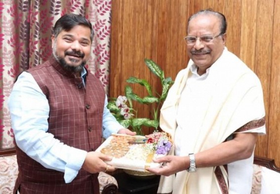 Minister Sushanta Chowdhury met Governor