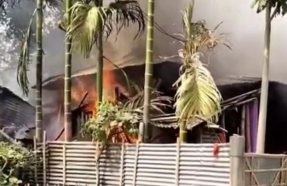 House burnt in deadly fire incident in Kailashahar
