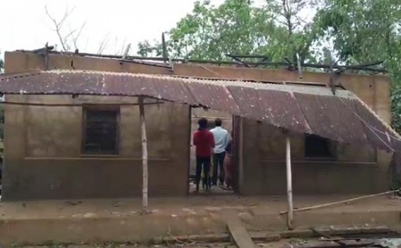Heavy storms caused massive damages in Bishalgarh: Over 70 families were affected severely due to the storm catastrophe