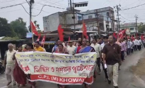 CPI-M statewide protested against ongoing public issues