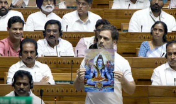 It's not NEET, but Rahul Gandhi's take on Abhay Mudra, Hinduism & Agniveers that flew sparks in Parliament