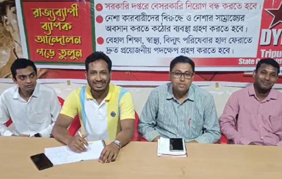 DYFI starts 2-week-long Agitation raising various demands