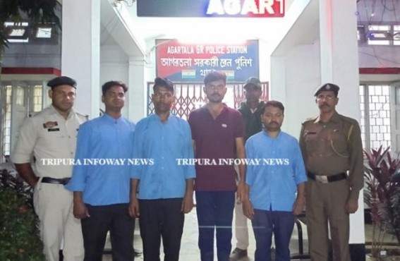 Scamming with Railway Jobs !!! A Big Scam Busted by Tripura Police : Four Pantry Boys Arrested with Ganja in Tripura