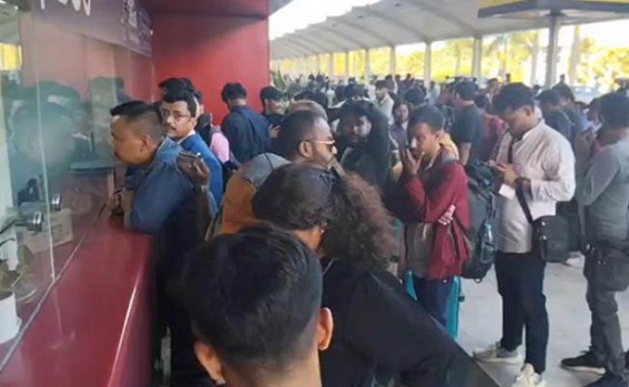 No SMS about Flight Cancelation: Agartala Passengers Stood in long Indigo Rows to ask about ‘Refunding’ 