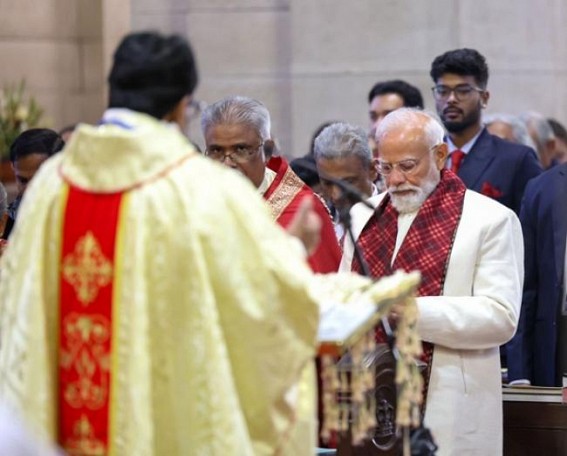 Prime Minister Modi Offered Prayers at The Cathedral Church of the Redemption on Christmas 