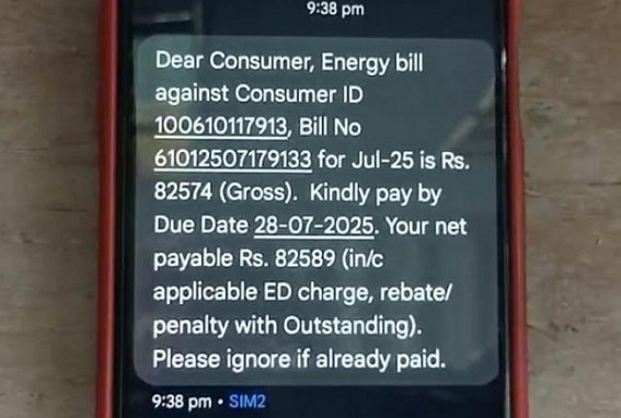 Smart Meter Chaos in Khowai: Two Consumers Receive Astronomical Bills
