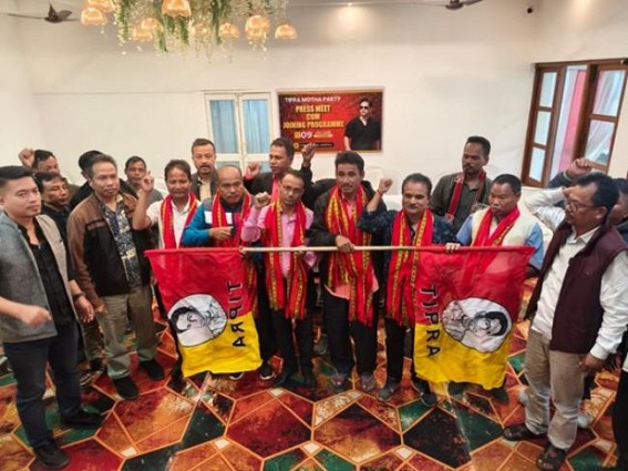 BJP-Tipra Motha Feud: Top Tribal BJP leaders Join Tipra Motha ahead of ADC Election