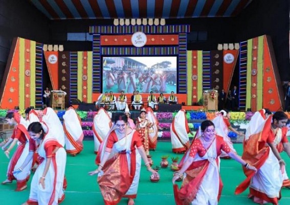 CM Manik Saha inaugurated Saras Mela 2025 in Hapania Fair Ground. TIWN Pic Dec 13