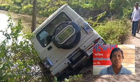 Former Forest Minister was saved by a Tree as his Vehicle Lost Control and was about to go into a water body