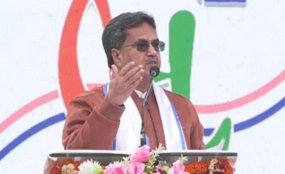 CM Rips Off Left Front Parties in Ramesh HS School Platinum Jubilee Celebration