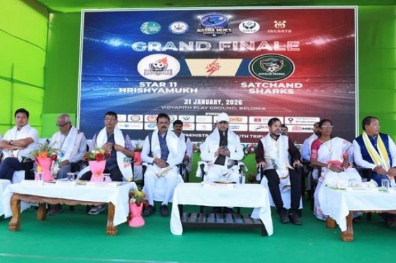 Nesha Mukt Premier League at Vidyapith play Ground, Belonia. TIWN Pic Jan 31