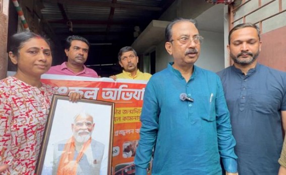 Rajya Sabha MP Rajib Bhattacharjee Joins Cleanliness Drive, Meets PMAY Beneficiaries and Reviews Amrit Bharat Station Works
