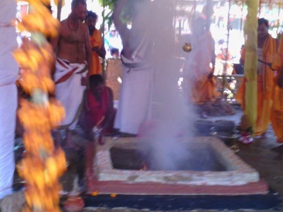 Matabari Udaipur : Maha Yagna started from today Matabari Udaipur : Maha Yagna started from today