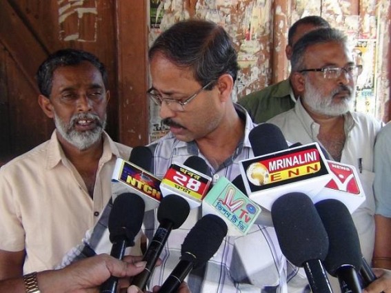 Fire broke at Kailashahar division office of Tripura Karmachari Somonnoye Committee Fire broke at Kailashahar division office of Tripura Karmachari Somonnoye Committee