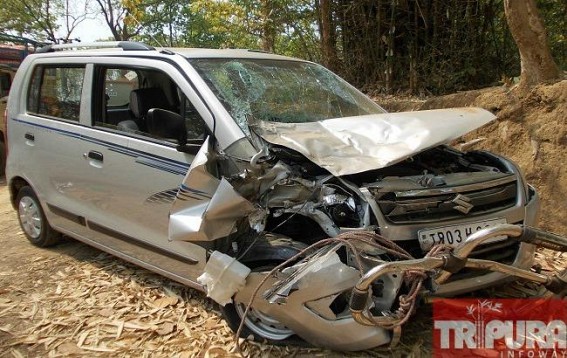 Udaipur Road mishap: One seriously injured undergoing treatment at GBP hospital Udaipur Road mishap: One seriously injured undergoing treatment at GBP hospital