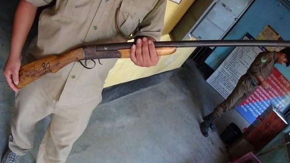 A gun has been recovered, Santirbazar A gun has been recovered, Santirbazar